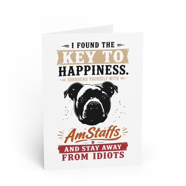 the Key to Happiness: Surround Yourself — Greeting Card